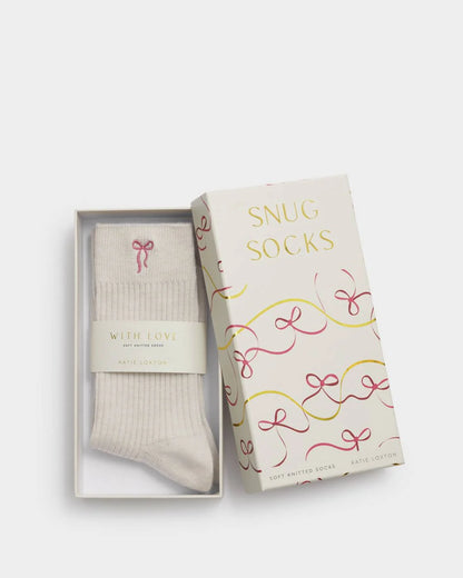 Katie Loxton Snug Socks With Bow
