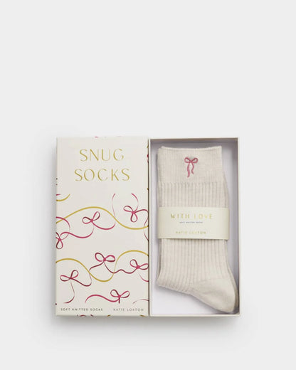 Katie Loxton Snug Socks With Bow